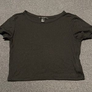 Black forever 21 crop top size medium